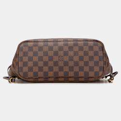 Pre Owned Louis Vuitton Brown Damier Ebene Neverfull PM