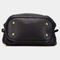 Pre Owned Louis Vuitton Black Monogram Mahina L