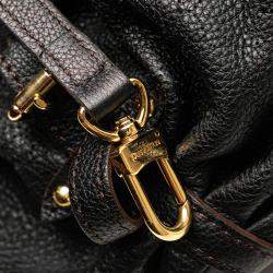 Pre Owned Louis Vuitton Black Monogram Mahina L