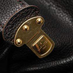 Pre Owned Louis Vuitton Black Monogram Mahina L