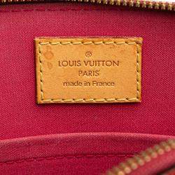 Pre Owned Louis Vuitton Red Monogram Vernis Alma BB