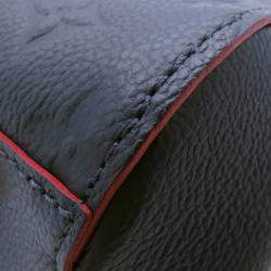 Pre Owned Louis Vuitton Montaigne MM Marine Rouge Monogram Empreinte Leather Satchel Bag