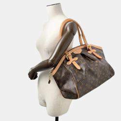 Pre Owned Louis Vuitton Tivoli GM Brown Monogram Canvas Satchel Bag