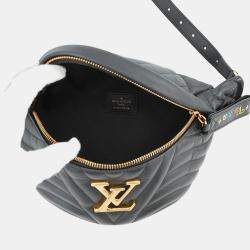 Pre Owned Louis Vuitton New Wave Noir Calfskin Bumbag