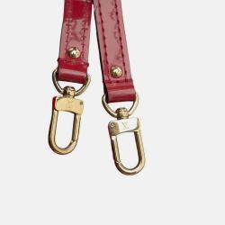 Pre Owned Louis Vuitton Red Monogram Vernis Alma BB