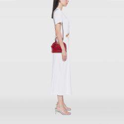 Pre Owned Louis Vuitton Red Monogram Vernis Alma BB