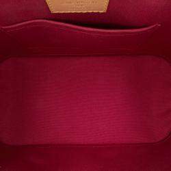 Pre Owned Louis Vuitton Red Monogram Vernis Alma BB