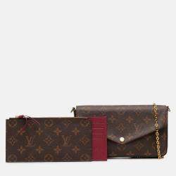 Pre Owned Louis Vuitton Brown Monogram Pochette Felicie