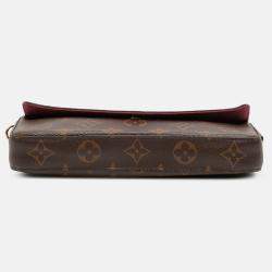 Pre Owned Louis Vuitton Brown Monogram Pochette Felicie