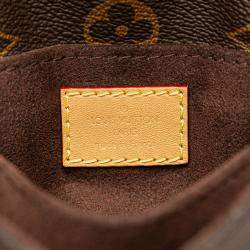 Pre Owned Louis Vuitton Brown Monogram Micro Metis