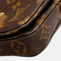 Pre Owned Louis Vuitton Brown Monogram Micro Metis
