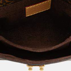 Pre Owned Louis Vuitton Brown Monogram Micro Metis
