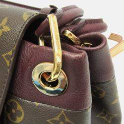 Pre Owned Louis Vuitton Monogram Olympe Aurore Brown Handbag 