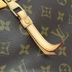 Pre Owned Louis Vuitton Monogram Olympe Aurore Brown Handbag 