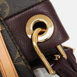 Pre Owned Louis Vuitton Monogram Olympe Aurore Brown Handbag 