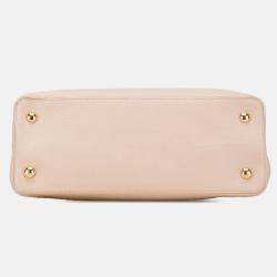 Pre Owned Louis Vuitton Beige Taurillon Studdy Capucines MM