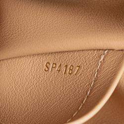 Pre Owned Louis Vuitton Beige Taurillon Studdy Capucines MM