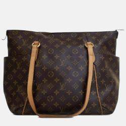 Pre Owned Louis Vuitton Brown Monogram Totally MM