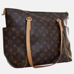 Pre Owned Louis Vuitton Brown Monogram Totally MM
