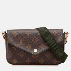 Pre Owned Louis Vuitton Brown Monogram Felicie Strap And Go