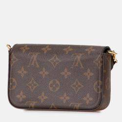 Pre Owned Louis Vuitton Brown Monogram Felicie Strap And Go