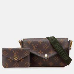 Pre Owned Louis Vuitton Brown Monogram Felicie Strap And Go