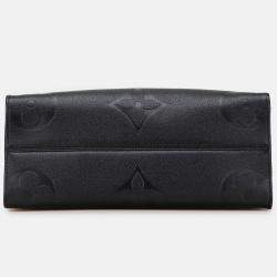Pre Owned Louis Vuitton Black Monogram Empreinte Onthego MM