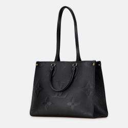 Pre Owned Louis Vuitton Black Monogram Empreinte Onthego MM