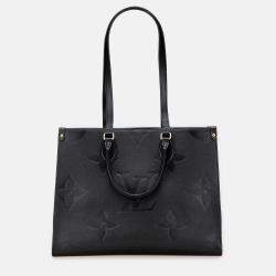 Pre Owned Louis Vuitton Black Monogram Empreinte Onthego MM