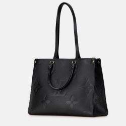 Pre Owned Louis Vuitton Black Monogram Empreinte Onthego MM