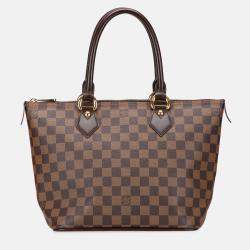 Pre Owned Louis Vuitton Brown Damier Ebene Saleya PM