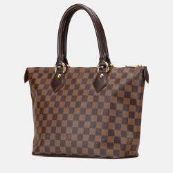 Pre Owned Louis Vuitton Brown Damier Ebene Saleya PM