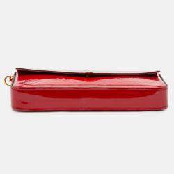 Pre Owned Louis Vuitton Red Monogram Vernis Pochette Felicie