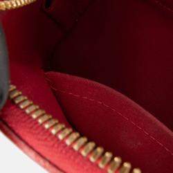 Pre Owned Louis Vuitton Red Monogram Vernis Alma BB