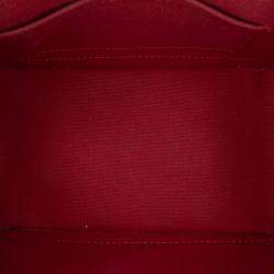 Pre Owned Louis Vuitton Red Monogram Vernis Alma BB