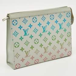 Pre Owned Louis Vuitton Gradient Grey Monogram Canvas Pochette Voyage MM