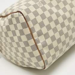 Pre Owned Louis Vuitton Damier Azur Canvas Speedy 30 Bag