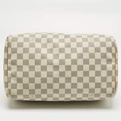Pre Owned Louis Vuitton Damier Azur Canvas Speedy 30 Bag