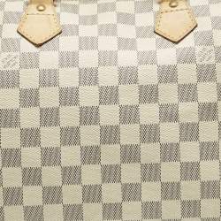 Pre Owned Louis Vuitton Damier Azur Canvas Speedy 30 Bag
