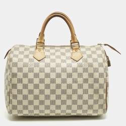 Pre Owned Louis Vuitton Damier Azur Canvas Speedy 30 Bag