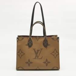 Pre Owned Louis Vuitton Monogram Giant Reverse Canvas Onthego MM Bag