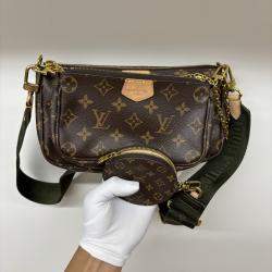 Pre Owned Louis Vuitton Multi Pochette Brown Monogram Canvas Shoulder Bag
