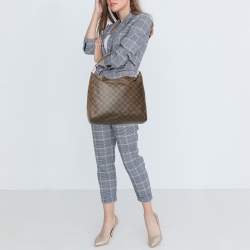 Pre Owned Louis Vuitton Damier Ebene Canvas Portobello PM Bag