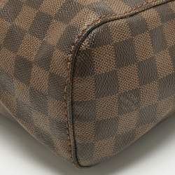 Pre Owned Louis Vuitton Damier Ebene Canvas Portobello PM Bag
