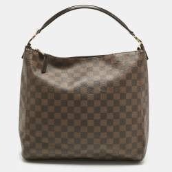 Pre Owned Louis Vuitton Damier Ebene Canvas Portobello PM Bag