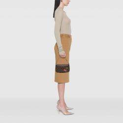 Pre Owned Louis Vuitton Brown Takashi Murakami Monogram Cherry Pochette Accessoires