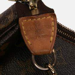 Pre Owned Louis Vuitton Brown Takashi Murakami Monogram Cherry Pochette Accessoires