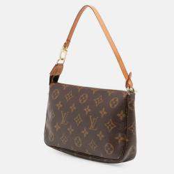 Pre Owned Louis Vuitton Brown Takashi Murakami Monogram Cherry Pochette Accessoires