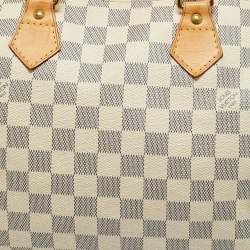 Pre Owned Louis Vuitton Damier Azur Canvas Speedy 30 Bag