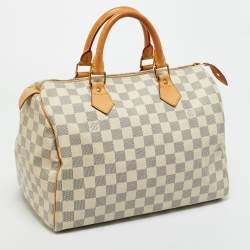 Pre Owned Louis Vuitton Damier Azur Canvas Speedy 30 Bag